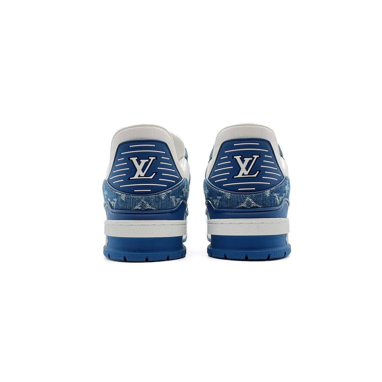 LV Denim Monogram Trainer Sneakers